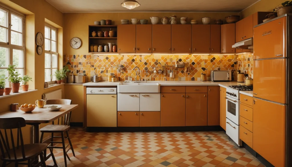 carrelage ancien cuisine 1970