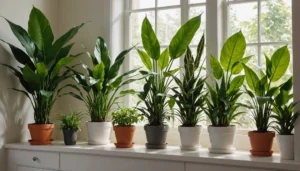 plantes d'intérieur pour le rebord de fenêtre